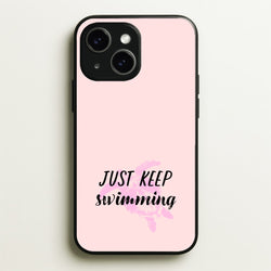 Just Keep Swimming - Summer  - Summer Phone Case for iPhone 14 Plus