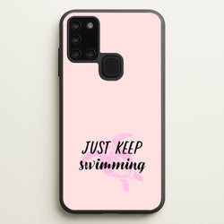 Just Keep Swimming - Summer  - Summer Phone Case for Galaxy A21s
