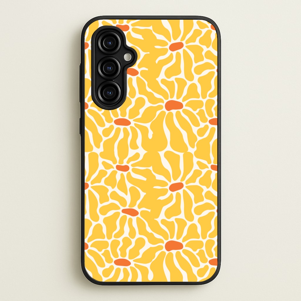Yellow Flowers - Summer  - Summer Phone Case for Galaxy A54