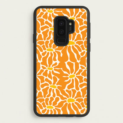 Orange Flowers - Summer  - Summer Phone Case for Galaxy S9 Plus
