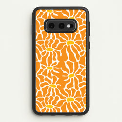 Orange Flowers - Summer  - Summer Phone Case for Galaxy S10e
