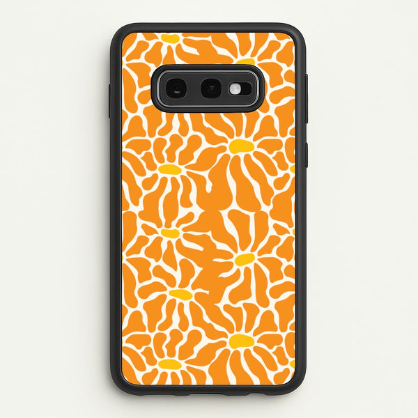 Orange Flowers - Summer  - Summer Phone Case for Galaxy S10e