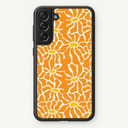 Orange Flowers - Summer  - Summer Phone Case for Galaxy S21 Plus