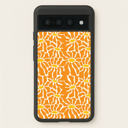 Orange Flowers - Summer  - Summer Phone Case for Google Pixel 7 Pro