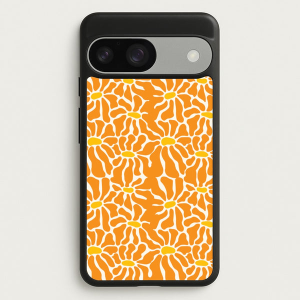 Orange Flowers - Summer  - Summer Phone Case for Google Pixel 9 / 9 Pro