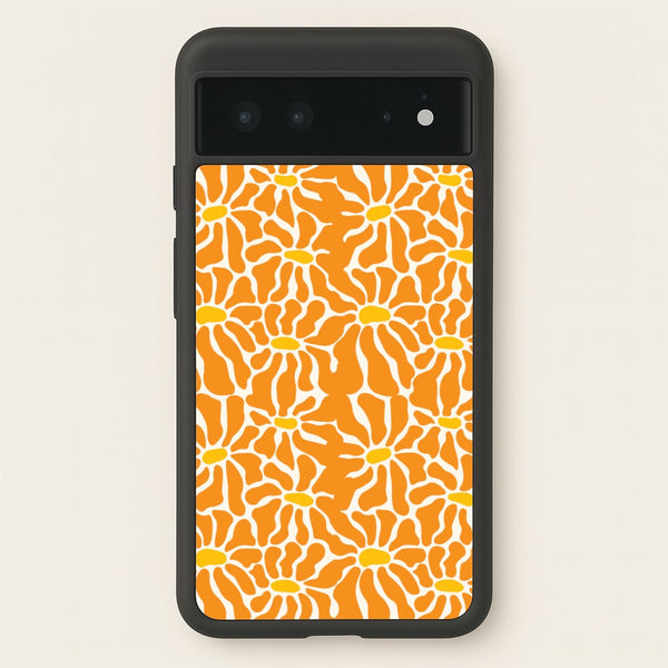 Orange Flowers - Summer  - Summer Phone Case for Google Pixel 6