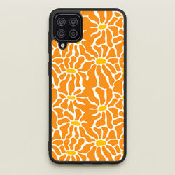 Orange Flowers - Summer  - Summer Phone Case for Galaxy A12