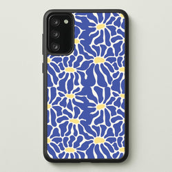 Dark Blue Flowers - Summer  - Summer Phone Case for Galaxy S20FE