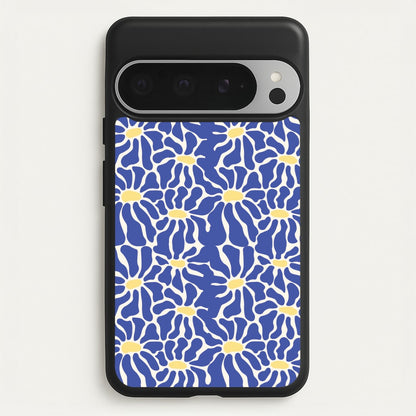 Dark Blue Flowers - Summer  - Summer Phone Case for Google Pixel 9 Pro XL