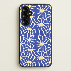 Dark Blue Flowers - Summer  - Summer Phone Case for Galaxy A54