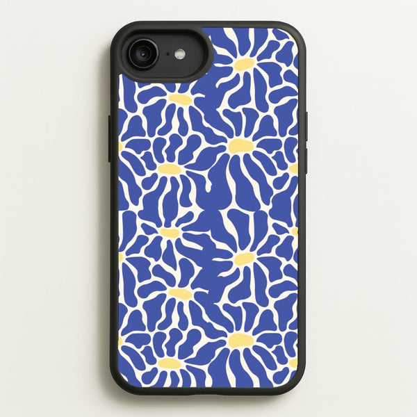 Dark Blue Flowers - Summer  - Summer Phone Case for iPhone 6 Plus / 7 Plus / 8 Plus