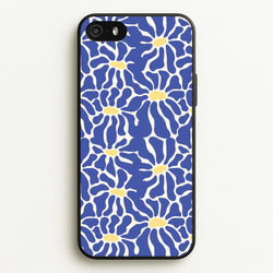 Dark Blue Flowers - Summer  - Summer Phone Case for iPhone 5 / 5s / SE 2016