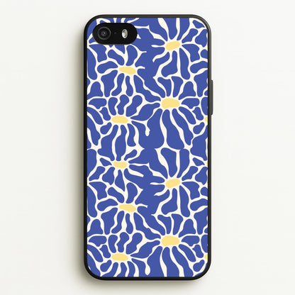 Dark Blue Flowers - Summer  - Summer Phone Case for iPhone 5 / 5s / SE 2016