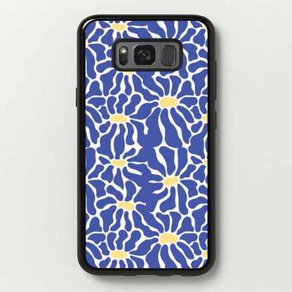 Dark Blue Flowers - Summer  - Summer Phone Case for Galaxy S8