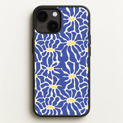 Dark Blue Flowers - Summer  - Summer Phone Case for iPhone 13