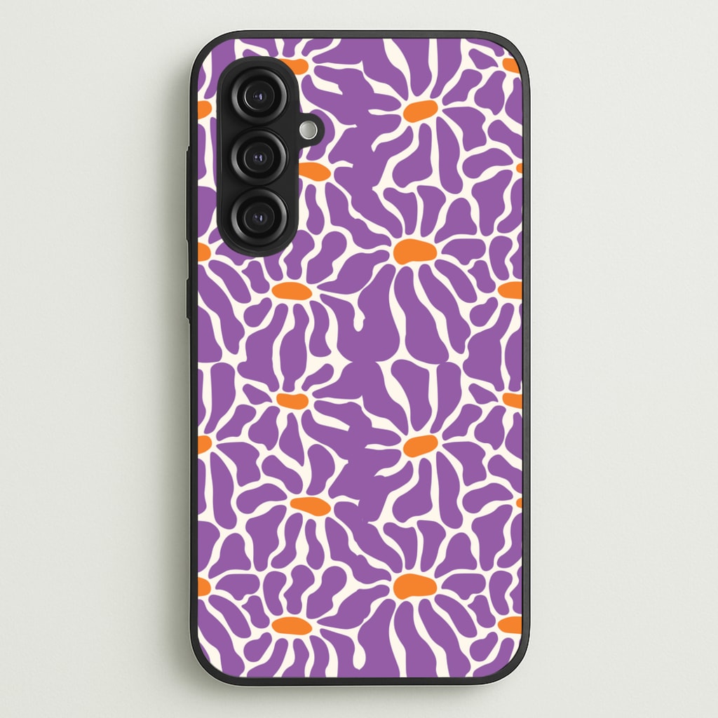 Purple Flowers - Summer  - Summer Phone Case for Galaxy S23FE