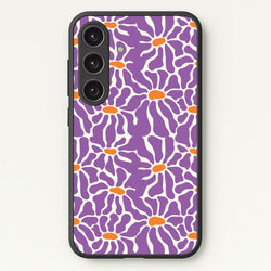 Purple Flowers - Summer  - Summer Phone Case for Galaxy S25