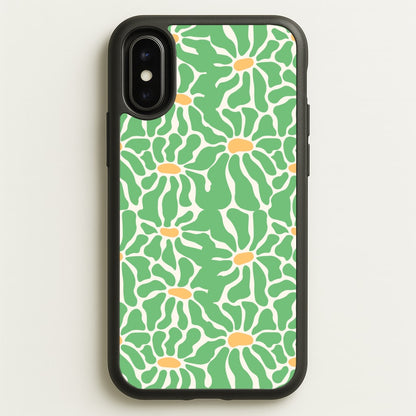 Green Flowers - Summer  - Summer Phone Case for iPhone X / XS