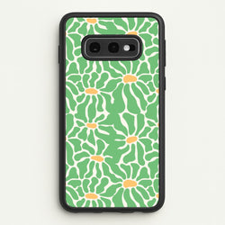 Green Flowers - Summer  - Summer Phone Case for Galaxy S10e