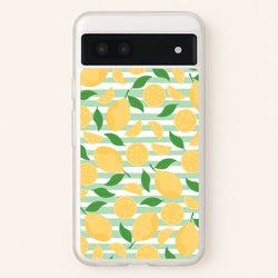 Lemons Pattern - Summer  - Summer Phone Case for Google Pixel 6a