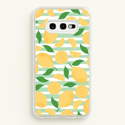 Lemons Pattern - Summer  - Summer Phone Case for Galaxy S10e