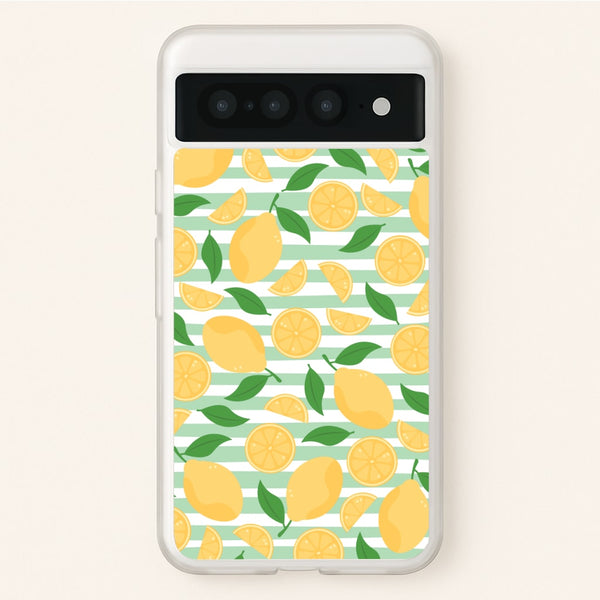 Lemons Pattern - Summer  - Summer Phone Case for Google Pixel 7 Pro