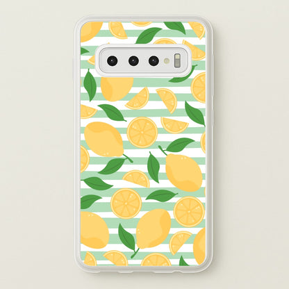 Lemons Pattern - Summer  - Summer Phone Case for Galaxy S10 Plus