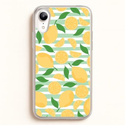 Lemons Pattern - Summer  - Summer Phone Case for iPhone XR