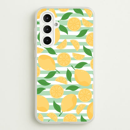 Lemons Pattern - Summer  - Summer Phone Case for Galaxy A16