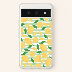 Lemons Pattern - Summer  - Summer Phone Case for Google Pixel 8a