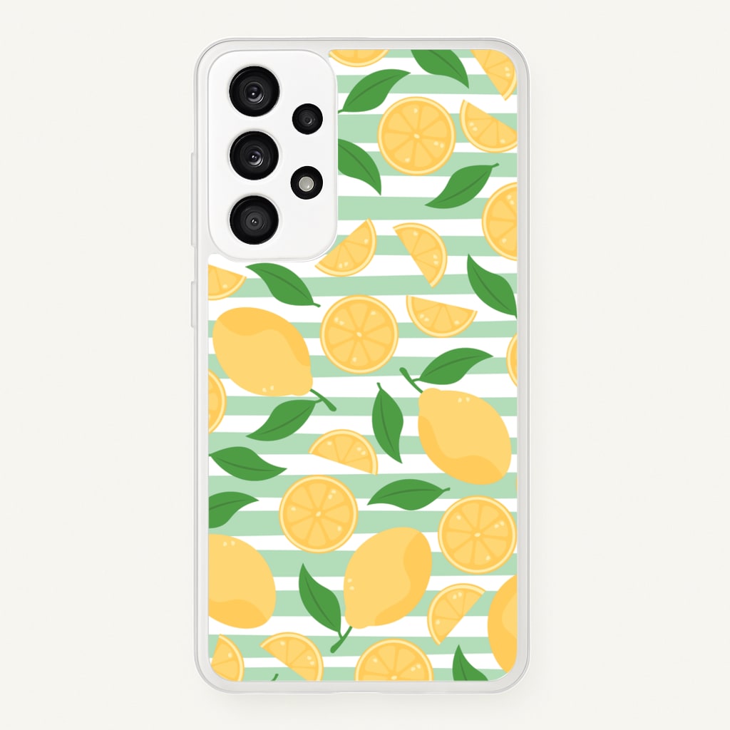 Lemons Pattern - Summer  - Summer Phone Case for Galaxy A53