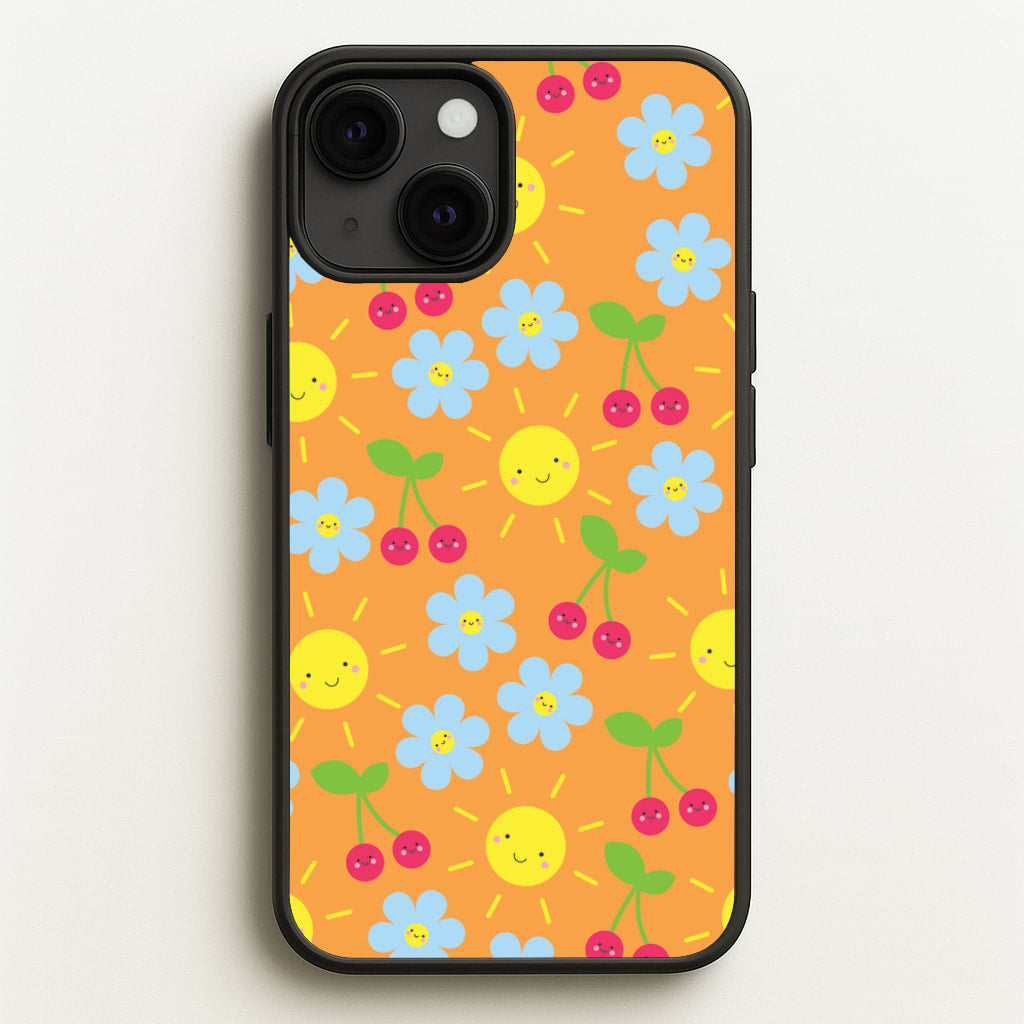 Vibey Pattern - Summer  - Summer Phone Case for iPhone 13 Mini