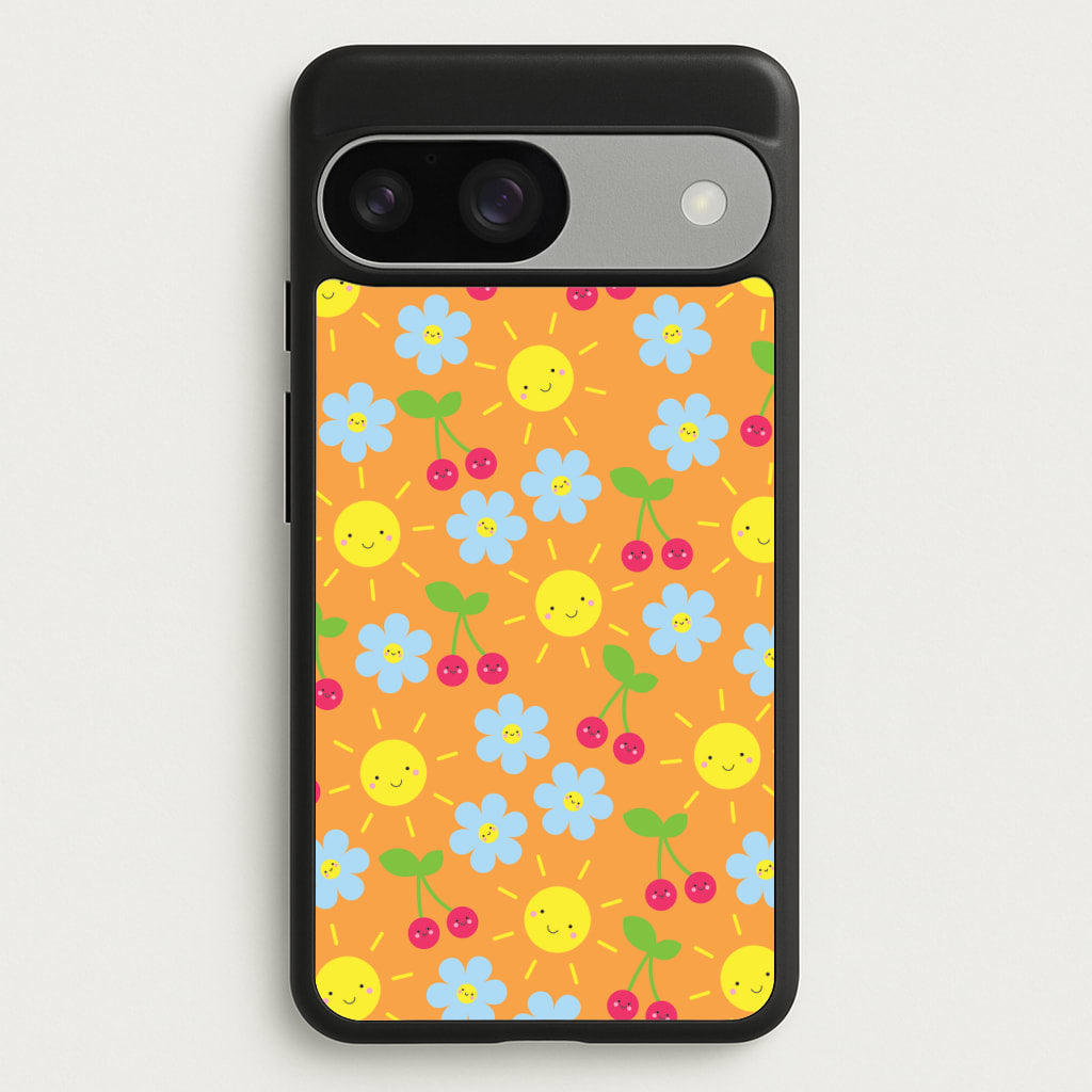 Vibey Pattern - Summer  - Summer Phone Case for Google Pixel 9 / 9 Pro