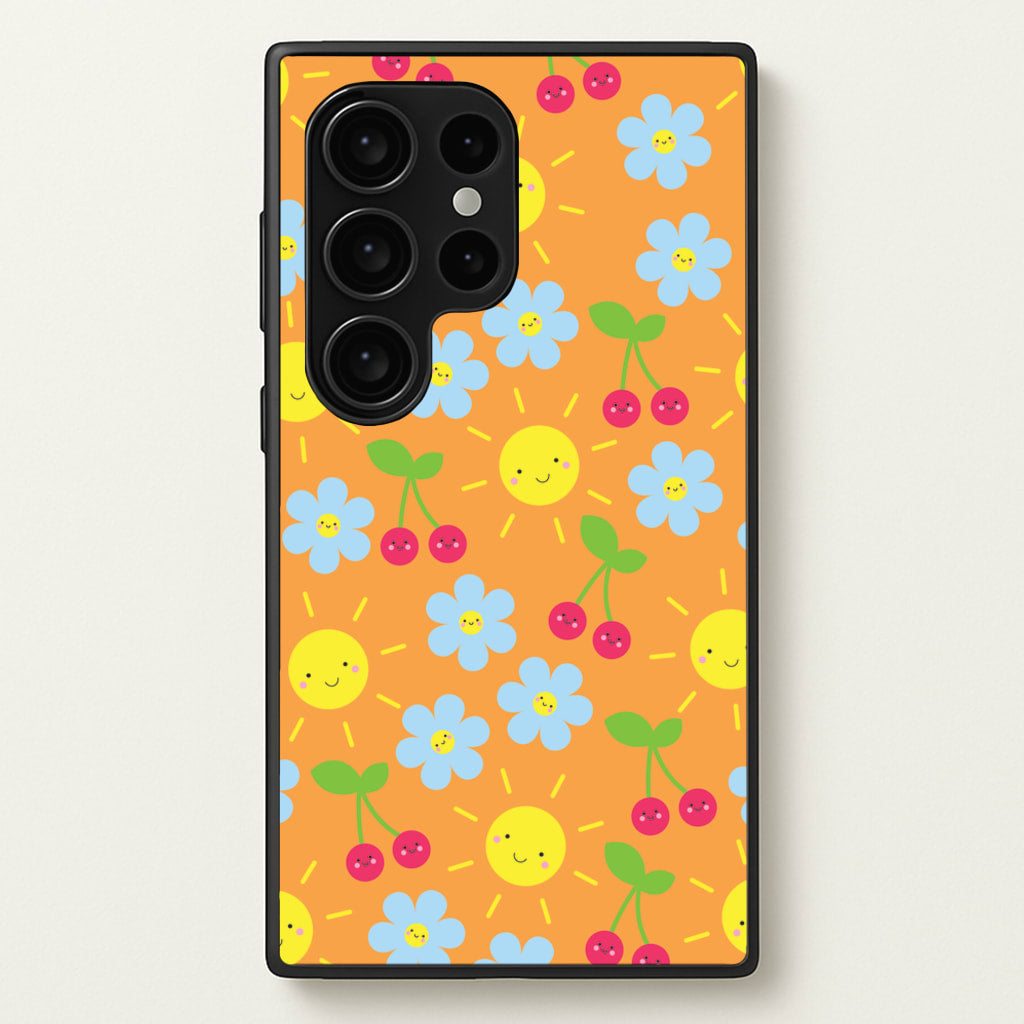 Vibey Pattern - Summer  - Summer Phone Case for Galaxy S24 Ultra