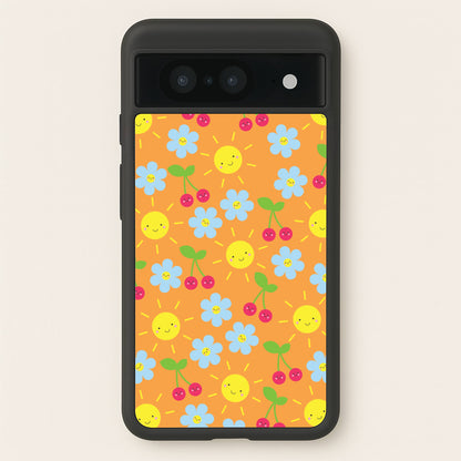 Vibey Pattern - Summer  - Summer Phone Case for Google Pixel 8