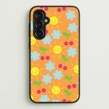Vibey Pattern - Summer  - Summer Phone Case for Galaxy A14