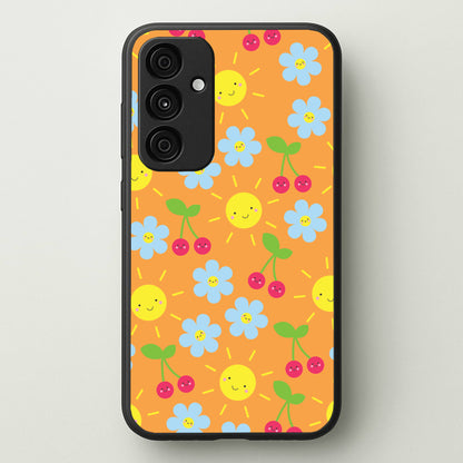 Vibey Pattern - Summer  - Summer Phone Case for Galaxy A15
