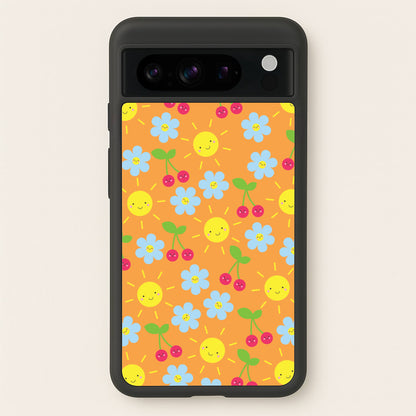 Vibey Pattern - Summer  - Summer Phone Case for Google Pixel 8 Pro