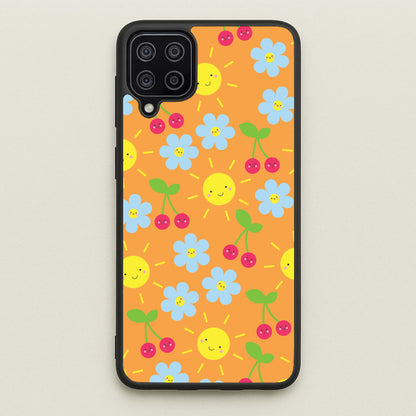Vibey Pattern - Summer  - Summer Phone Case for Galaxy A12