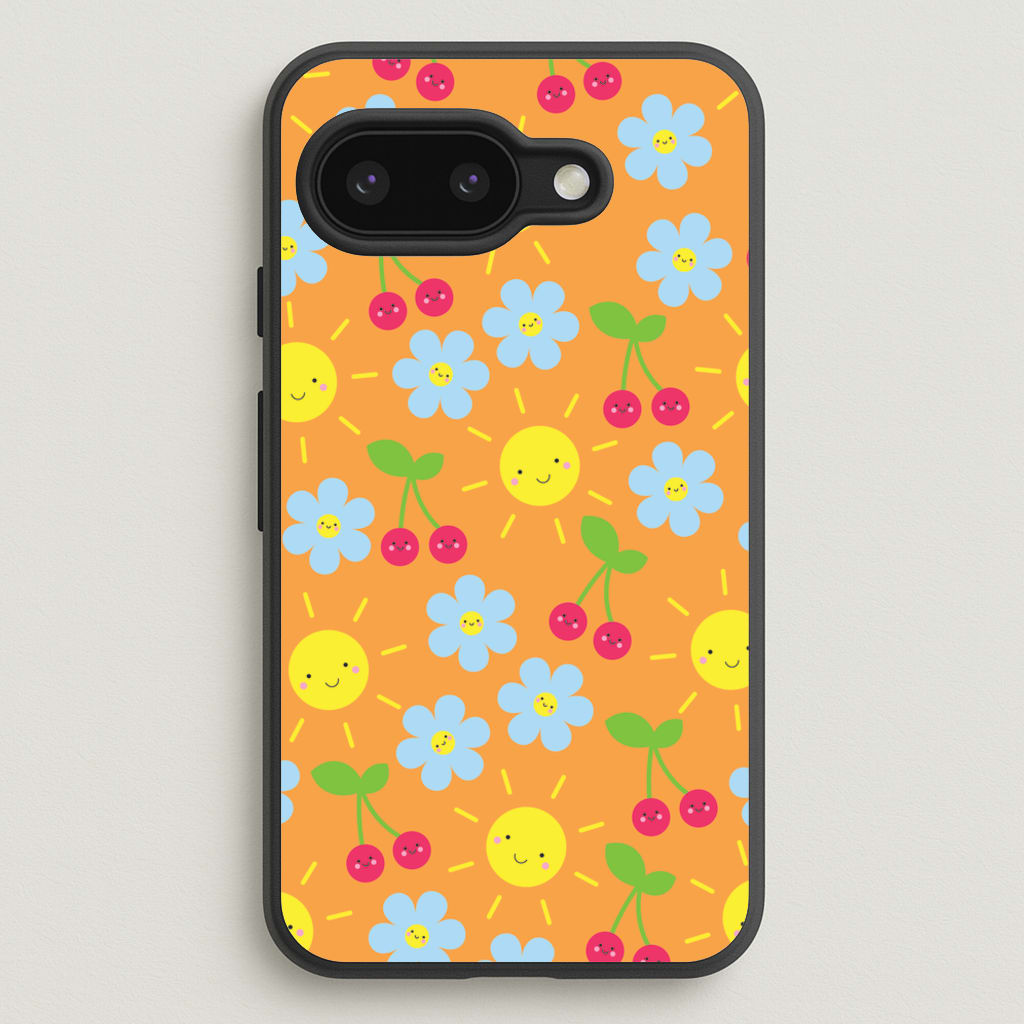 Vibey Pattern - Summer  - Summer Phone Case for Google Pixel 9a