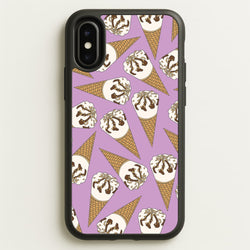 Netto - Ice Cream Patterns  - Summer Phone Case for iPhone X / XS