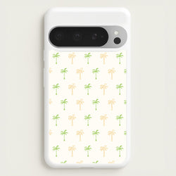 Green And Yellow Palms Pattern  - Summer Phone Case for Google Pixel 9 Pro XL