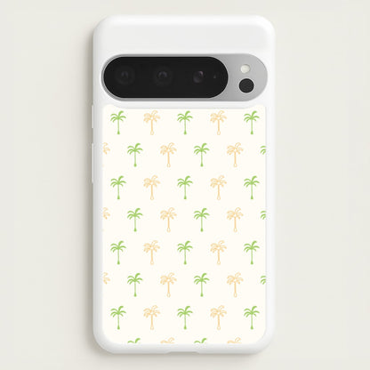 Green And Yellow Palms Pattern  - Summer Phone Case for Google Pixel 9 Pro XL