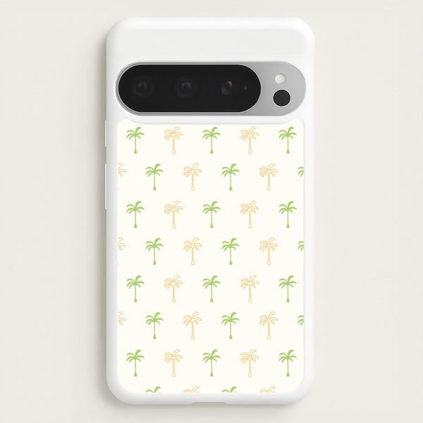 Green And Yellow Palms Pattern  - Summer Phone Case for Google Pixel 9 Pro XL