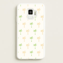 Green And Yellow Palms Pattern  - Summer Phone Case for Galaxy S9