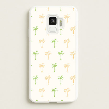 Green And Yellow Palms Pattern  - Summer Phone Case for Galaxy S9