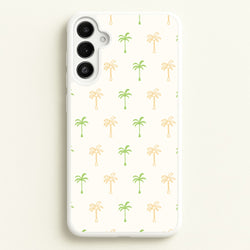 Green And Yellow Palms Pattern  - Summer Phone Case for Galaxy A34