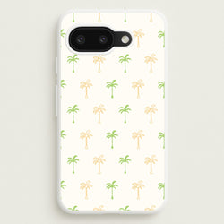 Green And Yellow Palms Pattern  - Summer Phone Case for Google Pixel 9a