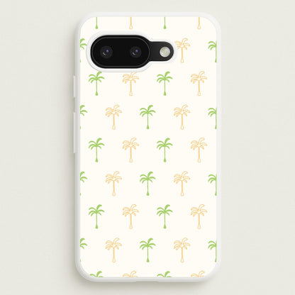 Green And Yellow Palms Pattern  - Summer Phone Case for Google Pixel 9a