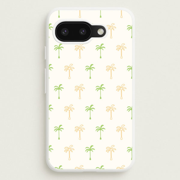 Green And Yellow Palms Pattern  - Summer Phone Case for Google Pixel 9a